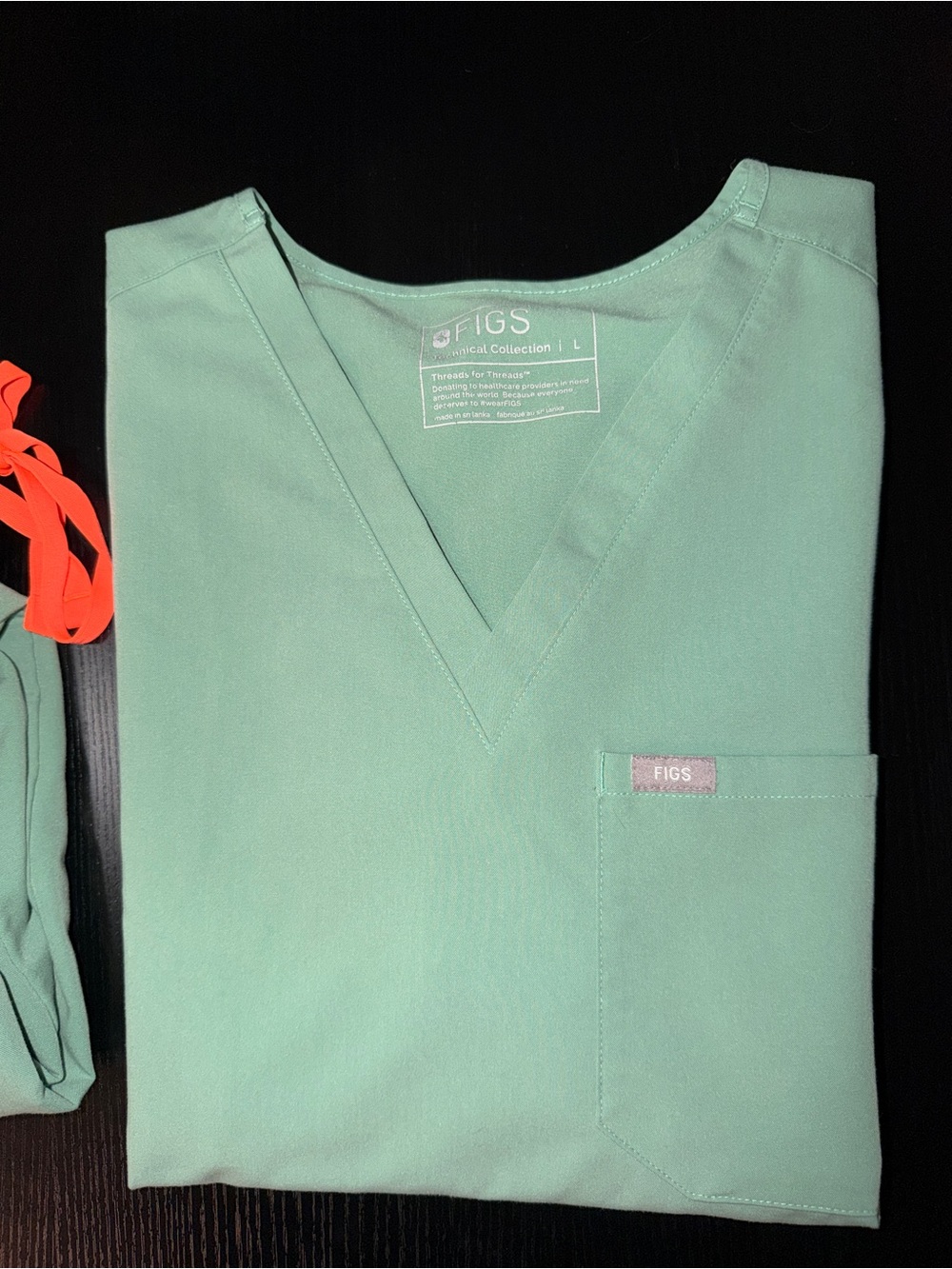 FIGS Sage Green Scrubs - Picture 3 of 6